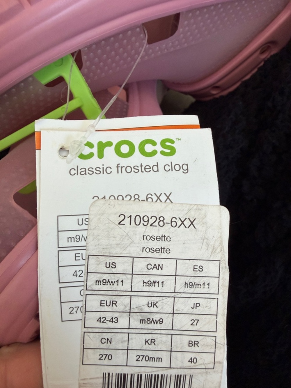 Crocs Classic women's frosted clog brand new with tags - Picture 5 of 5